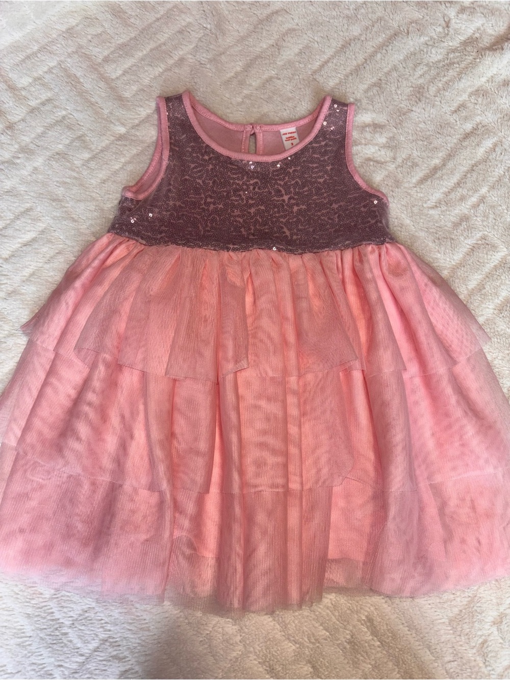 🐰 Joe Fresh Sparkle-Top Pink Tulle Girls' Dress